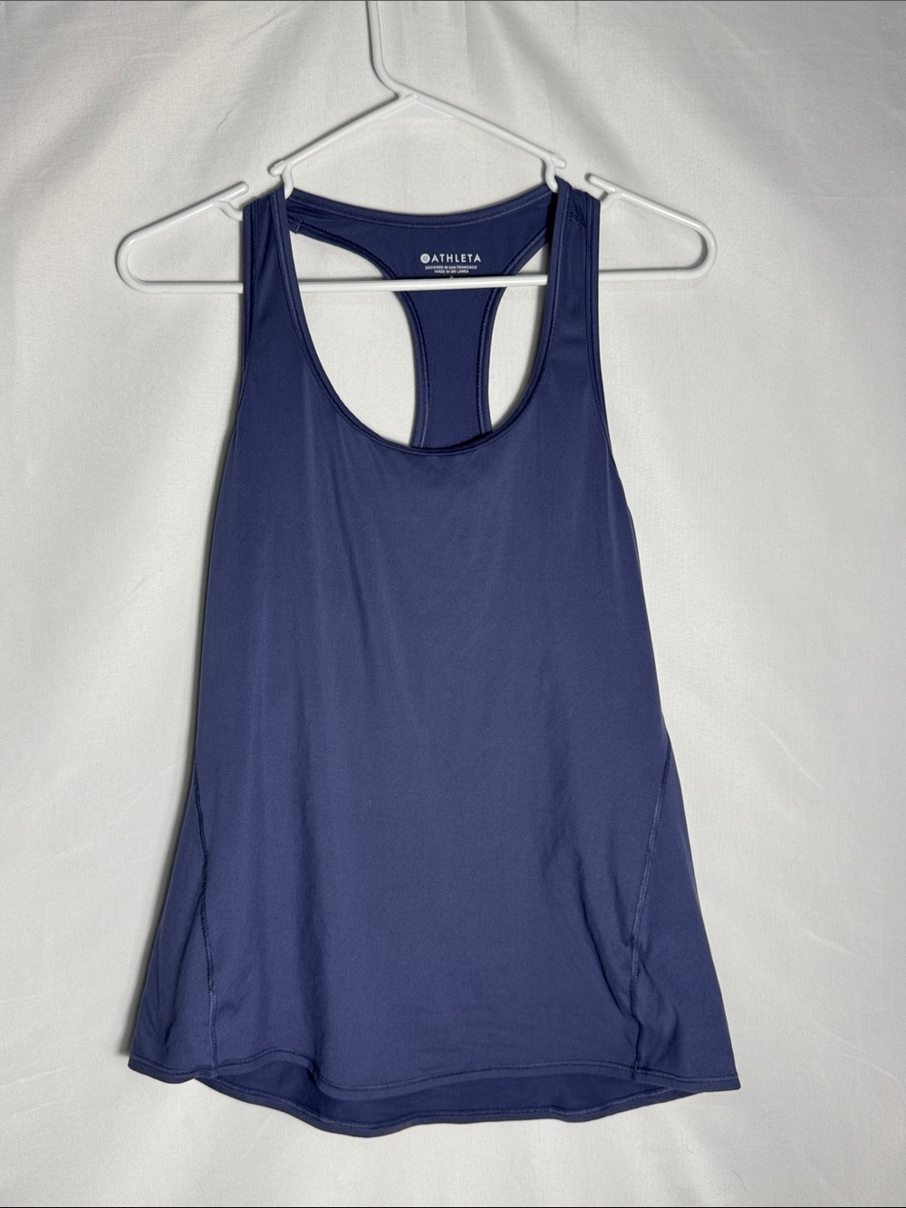 Athleta with Ease Sport Racerback Tank Blue-Purple Size Small